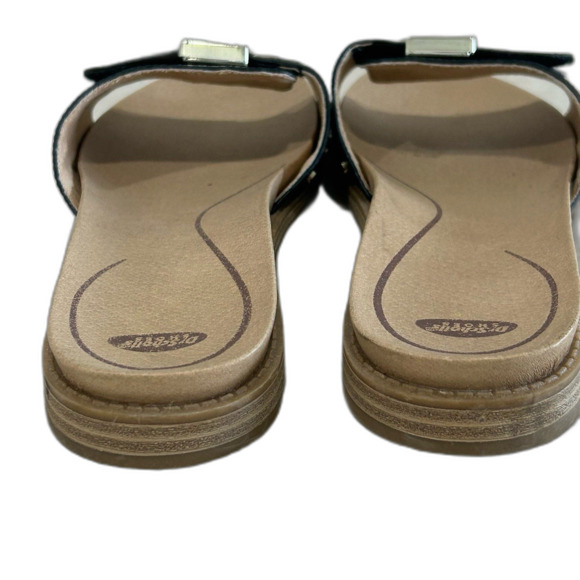 Dr Scholl’s Slide Sandals Women's Size 9 Originalist Black Snake Sunset Design - Picture 5 of 12